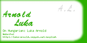 arnold luka business card